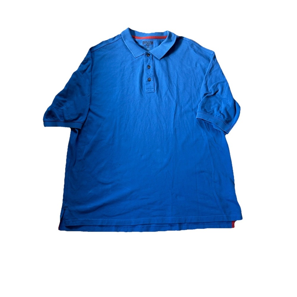 Duluth Trading Co Blue Polo Shirt 2XL Preppy Standard Rugby Golf Outdoors Casual